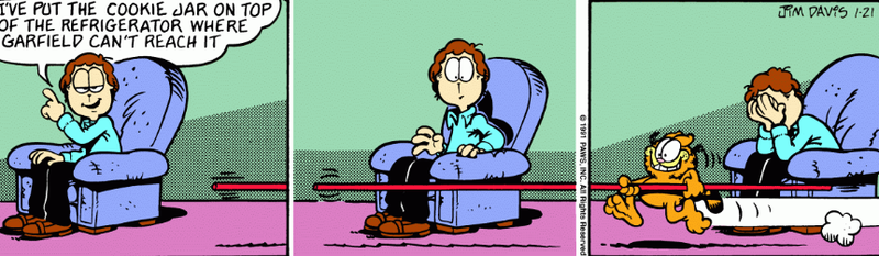 Illustration for article titled (Not)Jim Davis sort of Translates the Mueller Report into Garfield Strips so You're Entertained
